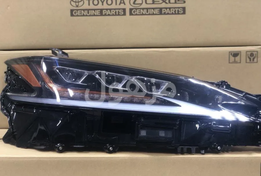 Lexus ES350 2021 model right headlight three lenses.